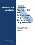 Cover page of Abbreviated Analysis of California Assembly Bill 554: Antiretroviral Drugs, Drug Devices, and Drug Products