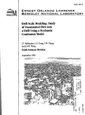 Cover page: Drift Scale Modeling: Study of Unsaturated Flow into a Drift Using a Stochastic Continuum Model