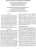 Cover page: Syntactic Classification of Acquired Structural Regularities