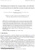 Cover page: Intermediate symplectic characters and shifted plane partitions of shifted double staircase shape