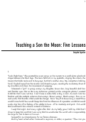 Cover page: Teaching A Son The Moon: Five Lessons