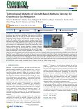 Cover page: Technological Maturity of Aircraft-Based Methane Sensing for Greenhouse Gas Mitigation