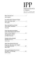 Cover page: <strong> Modi-fying Indian Federalism?</strong> Center–State Relations under Modi’s Tenure as Prime Minister