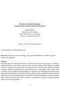 Cover page: The affective gradient hypothesis: an affect-centered account of motivated behavior