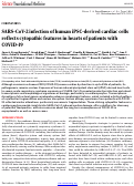 Cover page: SARS-CoV-2 infection of human iPSC-derived cardiac cells reflects cytopathic features in hearts of patients with COVID-19.