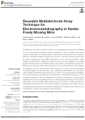 Cover page: Reusable Multielectrode Array Technique for Electroencephalography in Awake Freely Moving Mice