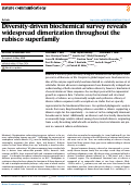 Cover page of Diversity-driven biochemical survey reveals widespread dimerization throughout the rubisco superfamily