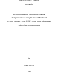 Cover page: Pre-institutional Buddhist Traditions in the Arthapada: A Comparative Study and Complete Annotated Translation of Its Chinese Translation Yizujing (義足經), Derived from an Indic Recension, and Its Pāli Recension Aṭṭhakavagga