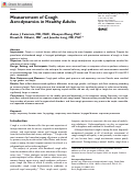 Cover page: Measurement of Cough Aerodynamics in Healthy Adults.