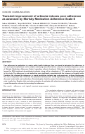 Cover page: Transient improvement of urticaria induces poor adherence as assessed by Morisky Medication Adherence Scale‐8