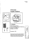 Cover page: ITOUGH2 Sample Problems