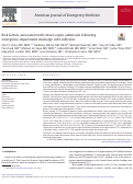 Cover page of Risk factors associated with return sepsis admission following emergency department discharge with infection