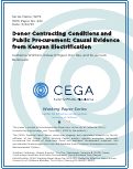 Cover page: Donor Contracting Conditions and Public Procurement: Causal Evidence from Kenyan Electrification