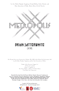 Cover page: Metropolis