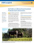 Cover page: Beef Cattle on California Annual Grasslands: Production Cycle and Economics