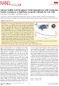 Cover page: Lithium Sulfide (Li2S)/Graphene Oxide Nanospheres with Conformal Carbon Coating as a High-Rate, Long-Life Cathode for Li/S Cells