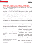 Cover page: Reliability and Physiological Interpretation of Pulmonary Gas Exchange by “Circulatory Equivalents” in Chronic Heart Failure