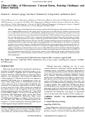 Cover page: Clinical Utility of Microarrays: Current Status, Existing Challenges and Future Outlook