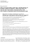 Cover page: Effect of Treatment Delay, Stroke Type, and Thrombolysis on the Effect of Glyceryl Trinitrate, a Nitric Oxide Donor, on Outcome after Acute Stroke: A Systematic Review and Meta-Analysis of Individual Patient from Randomised Trials.