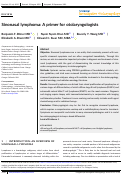 Cover page: Sinonasal lymphoma: A primer for otolaryngologists.