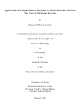 Cover page: Applications and Implications of Big Data for Demo-Economic Analysis: The Case of Call-Detail Records