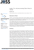 Cover page: toughio: Pre- and post-processing Python library for TOUGH