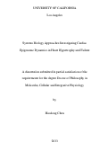 Cover page: Systems Biology Approaches Investigating Cardiac Epigenome Dynamics in Heart Hypertrophy and Failure