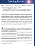 Cover page: Clinical Outcomes with Active versus Nutritional Vitamin D Compounds in Chronic Kidney Disease