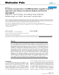 Cover page: Forebrain Overexpression of CaMKII abolishes Cingulate Long Term Depression and Reduces Mechanical Allodynia and Thermal Hyperalgesia