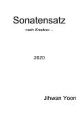 Cover page: Sonatensatz