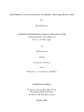 Cover page: Distribution of resonances for manifolds with hyperbolic ends