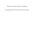 Cover page: General Growth Mixture Modeling for Randomized Preventive Interventions