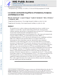 Cover page: Locomotor and reinforcing effects of pentedrone, pentylone and methylone in rats