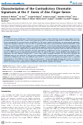 Cover page: Characterization of the Contradictory Chromatin Signatures at the 3′ Exons of Zinc Finger Genes