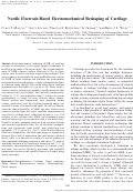 Cover page: Needle electrode-based electromechanical reshaping of cartilage