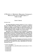 Cover page: A Proposal in Hindsight: Restoring Copyright's Delicate Balance by Reworking 17 U.S.C. § 1201