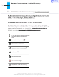 Cover page of Subordinated integration and political waves in the 21st century Latin America
