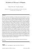 Cover page: Evolution of Mercury's obliquity