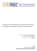 Cover page: Association between Roadway Intersection Characteristics and Pedestrian Crash Risk in Alameda County, California