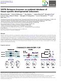 Cover page of VISTA Enhancer browser: an updated database of tissue-specific developmental enhancers