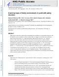 Cover page: Exploring Types of Family Environments in Youth with Eating Disorders.