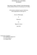 Cover page: Intervention to Improve Student-Teacher Relationships: A Mixed-Methods Model for Examining Social Validity