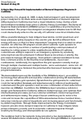 Cover page: A Major Step Forward for Implementation of Demand Response Programs in California