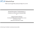Cover page of Hidden Delegations: The Assignment of Contractual Rights and Consumer Debt