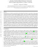 Cover page: Stochastic Nonlinear Model Predictive Control with Efficient Sample Approximation of Chance Constraints