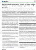 Cover page: Arginine methylation of SMAD7 by PRMT1 in TGF-β–induced epithelial–mesenchymal transition and epithelial stem-cell generation