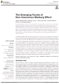 Cover page: The Emerging Facets of Non-Cancerous Warburg Effect