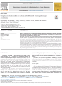 Cover page: Cryptococcal choroiditis in advanced AIDS with clinicopathologic correlation.