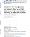 Cover page: Mutation Analysis and Disease Features at Presentation in a Multi‐Center Cohort of Children With Monogenic Cholestasis