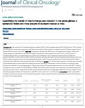 Cover page: Quantifying the benefit of chemotherapy and radiation in low-grade glioma: A systematic review and meta-analysis of numbers needed to treat.